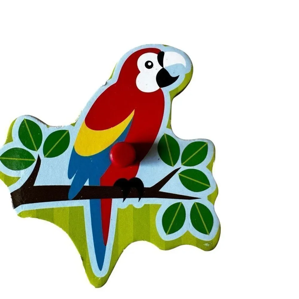Melissa & Doug Wood Chunky Animal Birds Music Puzzle Bundle
